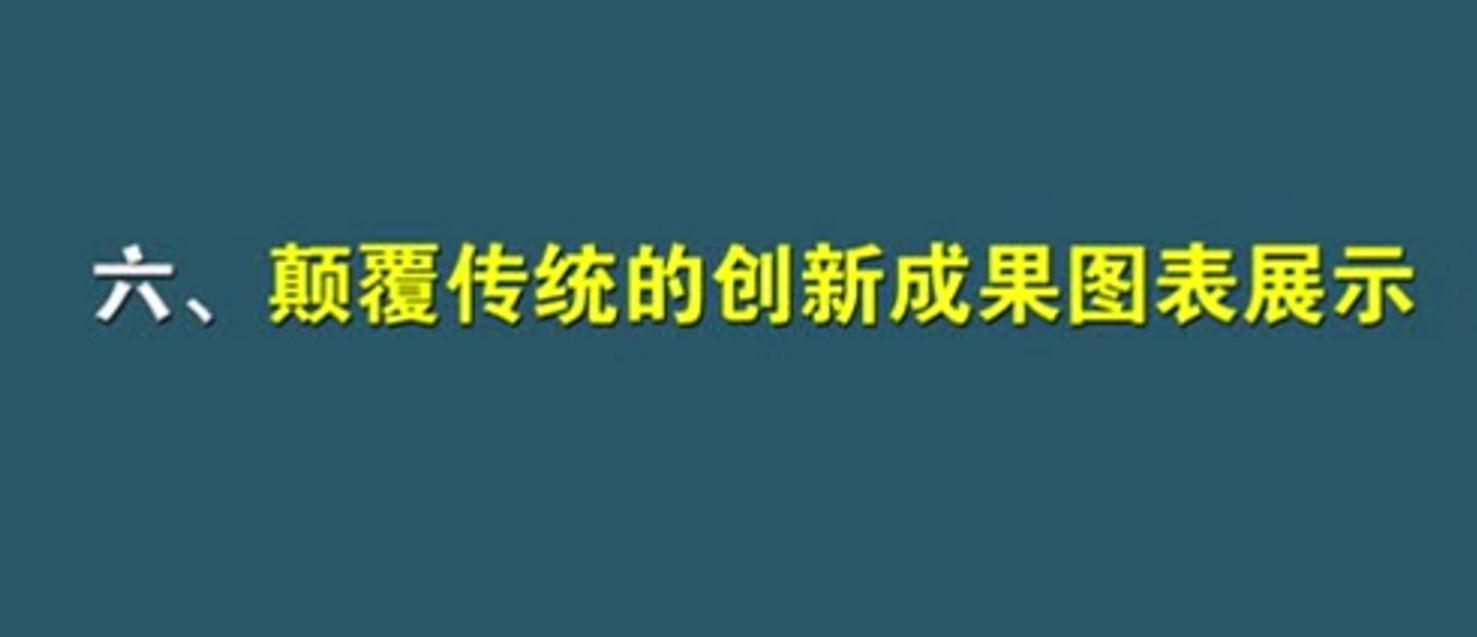 06顛覆傳統(tǒng)的創(chuàng)新成果圖表展示